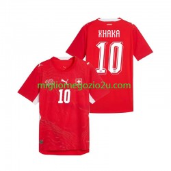 Maglia Svizzera Granit Xhaka 10 Uomo Casa Divisa Mondiali 2026 Manica Corta