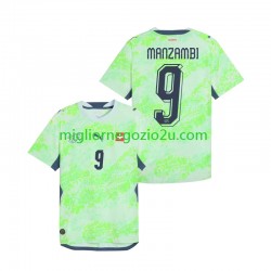Maglia Svizzera Johan Manzambi 9 Uomo Trasferta Divisa Mondiali 2026 Manica Corta