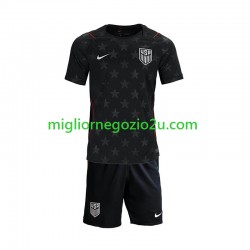 Maglia Stati Uniti Bambino Trasferta Divisa Mondiali 2026 Manica Corta
