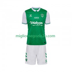 Maglia AS Saint-Etienne Bambino Casa Divisa 2025-2026 Manica Corta