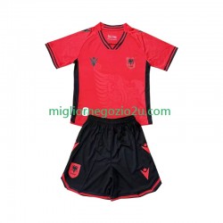 Maglia Albania Bambino Casa Divisa 2026 Manica Corta