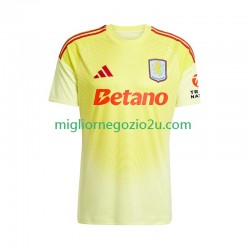 Maglia Aston Villa Portiere Uomo Trasferta Divisa 2025-2026 Manica Corta