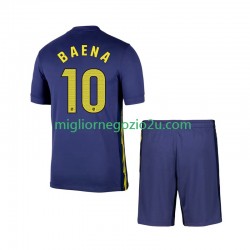Maglia Atlético Madrid Alex Baena 10 Bambino Trasferta Divisa 2025-2026 Manica Corta