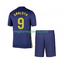 Maglia Atlético Madrid Alexander Sorloth 9 Bambino Trasferta Divisa 2025-2026 Manica Corta