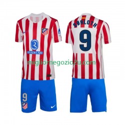 Maglia Atlético Madrid Alexander Sorloth 9 Bambino Casa Divisa 2025-2026 Manica Corta