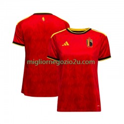 Maglia Belgio Donna Casa Divisa Mondiali 2026 Manica Corta