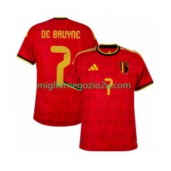 Maglia Belgio de bruyne 7 Uomo Casa Divisa Mondiali 2026 Manica Corta
