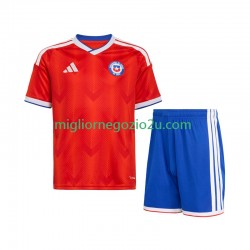 Maglia Cile Bambino Casa Divisa 2026 Manica Corta