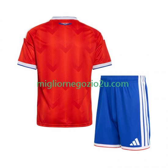 Maglia Cile Bambino Casa Divisa 2026 Manica Corta