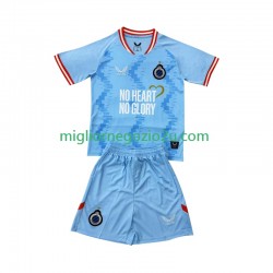 Maglia Club Brugge Bambino Terza Divisa 2025-2026 Manica Corta