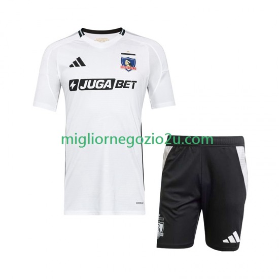 Maglia Colo-Colo Bambino Casa Divisa 2025-2026 Manica Corta