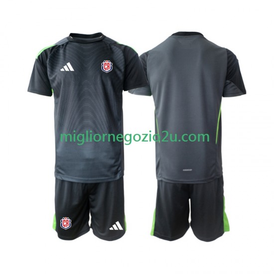 Maglia Costa Rica Portiere Bambino Trasferta Divisa 2025 Manica Corta