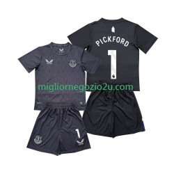 Maglia Everton Pickford 1 Portiere Bambino Trasferta Divisa 2025-2026 Manica Corta