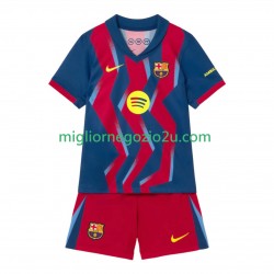 Maglia FC Barcelona Bambino Quarta Divisa 2025-2026 Manica Corta