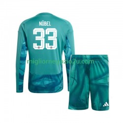 Maglia Germania Alexander Nubel 33 Portiere Bambino Casa Divisa Mondiali 2026 Manica Lunga