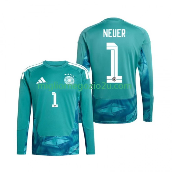 Maglia Germania Manuel Neuer 1 Portiere Uomo Casa Divisa Mondiali 2026 Manica Lunga