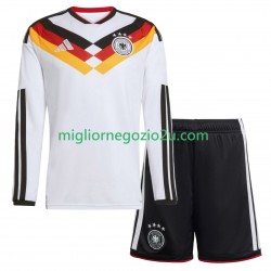 Maglia Germania Bambino Casa Divisa Mondiali 2026 Manica Lunga