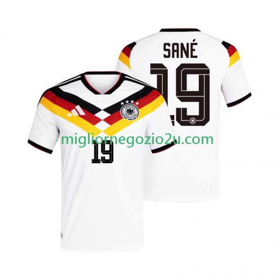 Maglia Germania Leroy Sane 19 Uomo Casa Divisa Mondiali 2026 Manica Corta