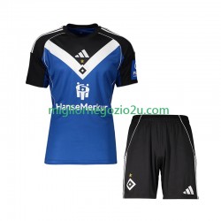 Maglia Hamburger SV Bambino Trasferta Divisa 2025-2026 Manica Corta