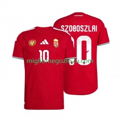 Maglia Ungheria Szoboszlai 10 Uomo Casa Divisa Mondiali 2026 Manica Corta