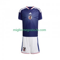 Maglia Giappone Bambino Casa Divisa Mondiali 2026 Manica Corta