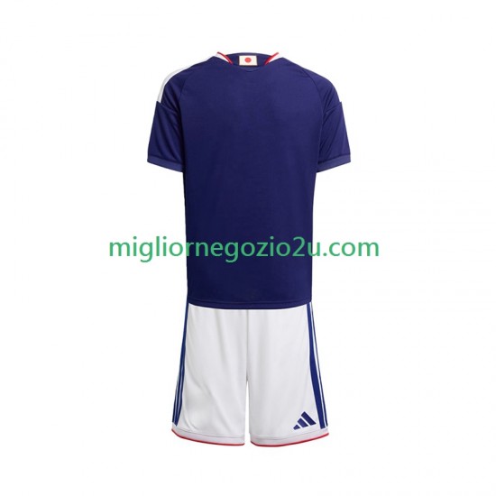Maglia Giappone Bambino Casa Divisa Mondiali 2026 Manica Corta