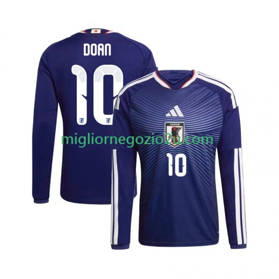 Maglia Giappone Ritsu Doan 10 Uomo Casa Divisa Mondiali 2026 Manica Lunga
