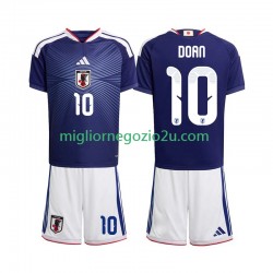 Maglia Giappone Ritsu Doan 10 Bambino Casa Divisa Mondiali 2026 Manica Corta