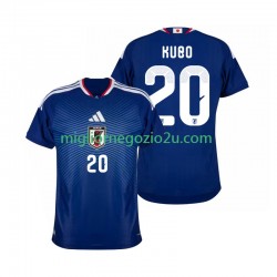 Maglia Giappone Kubo 20 Uomo Casa Divisa Mondiali 2026 Manica Corta
