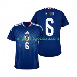 Maglia Giappone Wataru Endo 6 Uomo Casa Divisa Mondiali 2026 Manica Corta
