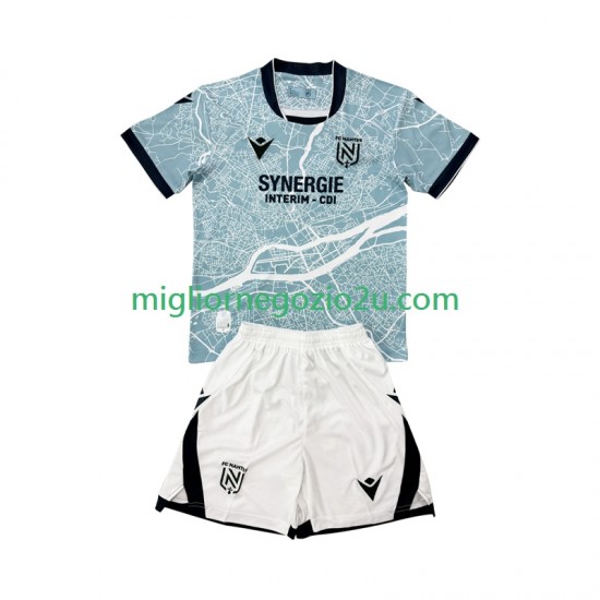 Maglia Nantes Bambino Trasferta Divisa 2025-2026 Manica Corta