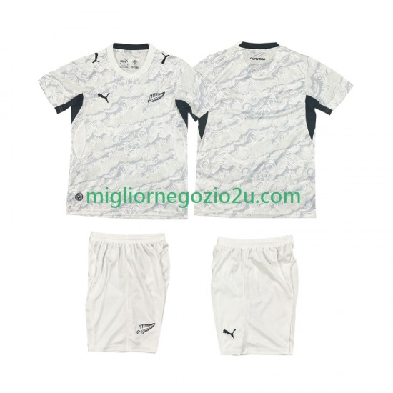 Maglia Nuova Zelanda Bambino Casa Divisa 2026 Manica Corta