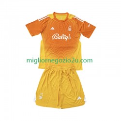 Maglia Nottingham Forest Portiere Bambino Terza Divisa 2025-2026 Manica Corta