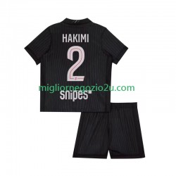 Maglia Paris Saint-Germain Achraf Hakimi 2 Bambino Quarta Divisa 2025-2026 Manica Corta