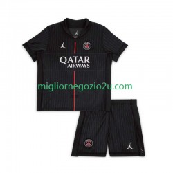 Maglia Paris Saint-Germain Bambino Quarta Divisa 2025-2026 Manica Corta
