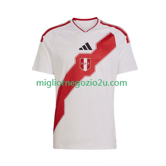 Maglia Perù Uomo Casa Divisa 2026 Manica Corta