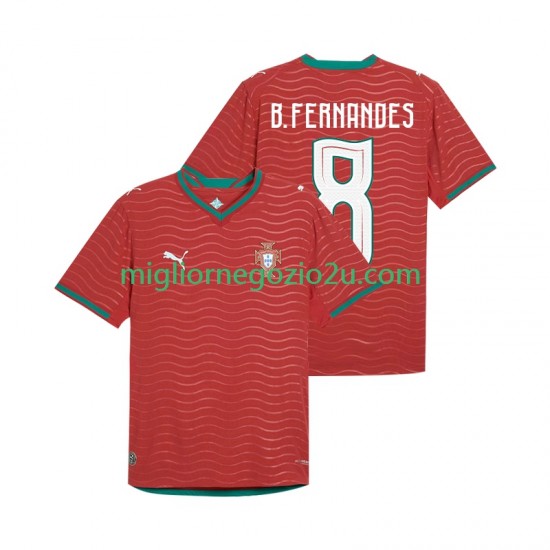 Maglia Portogallo Bruno Fernandes 8 Uomo Casa Divisa Mondiali 2026 Manica Corta