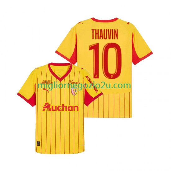 Maglia RC Lens Florian Thauvin 10 Uomo Casa Divisa 2025-2026 Manica Corta
