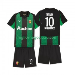 Maglia RC Lens Florian Thauvin 10 Bambino Trasferta Divisa 2025-2026 Manica Corta
