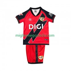 Maglia Rayo Vallecano Bambino Trasferta Divisa 2025-2026 Manica Corta