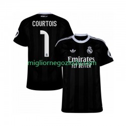 Maglia Real Madrid Thibaut Courtois 1 Portiere Uomo Terza Divisa 2025-2026 Manica Corta