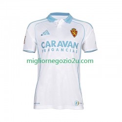 Maglia Real Zaragoza Uomo Casa Divisa 2025-2026 Manica Corta