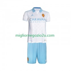 Maglia Real Zaragoza Bambino Casa Divisa 2025-2026 Manica Corta