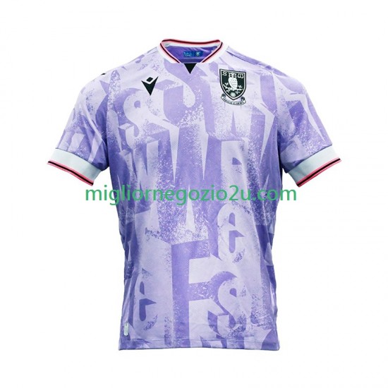 Maglia Sheffield Wednesday Uomo Trasferta Divisa 2025-2026 Manica Corta