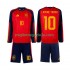 Maglia Spagna Lamine Yamal 10 Bambino Casa Divisa Mondiali 2026 Manica Lunga