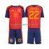 Maglia Spagna Marc Cucurella 22 Bambino Casa Divisa Mondiali 2026 Manica Corta