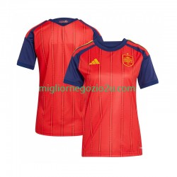 Maglia Spagna Donna Casa Divisa Mondiali 2026 Manica Corta