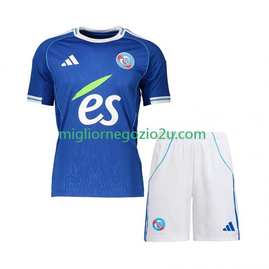 Maglia Strasbourg Bambino Casa Divisa 2025-2026 Manica Corta