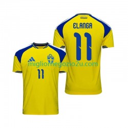 Maglia Svezia Anthony Elanga 11 Uomo Casa Divisa 2026 Manica Corta