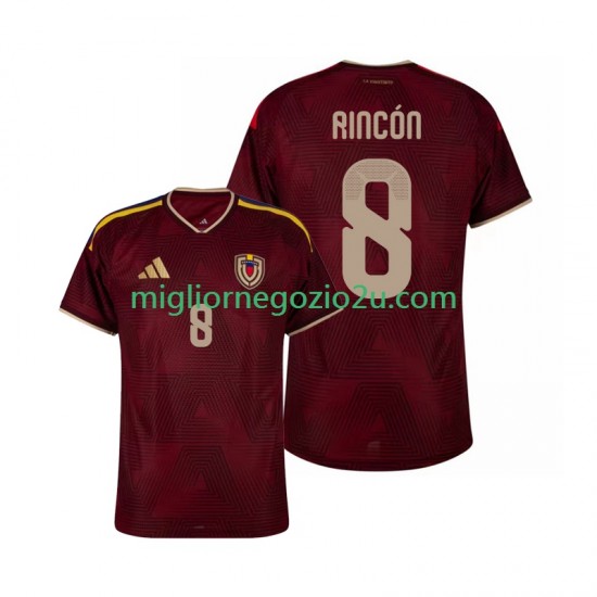 Maglia Venezuela Tomas Rincon 8 Uomo Casa Divisa 2026 Manica Corta